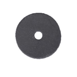 Sort gummiskive (5 x 25 x 1,5 mm)
