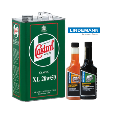 Castrol Classic XL 20w/50 Motorolie og Lindemann motorbehandling