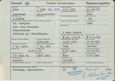 Ford A 1929 2 dørs lukket