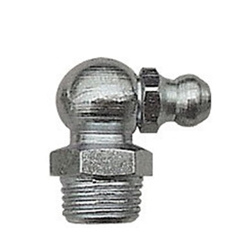 Smørenippel M10 x 1,0. 90 grader