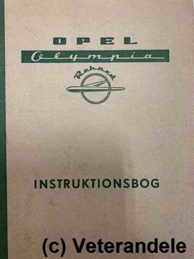 Opel Olympia Instruktionsbog