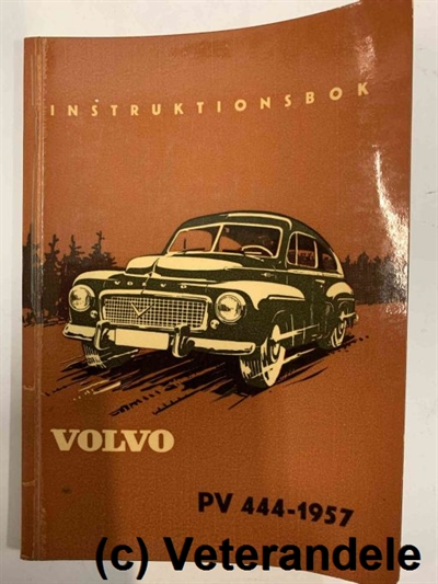 Volvo PV 444-1957 Instruktionsbog