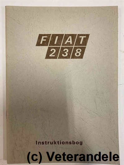 Fiat 238 instruktionsbog