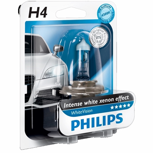 H4 WHITE VISION 12V 60/55W P43T-38