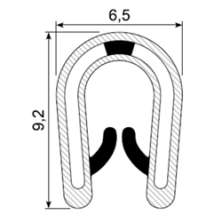 Kantliste  med ABS Plastic