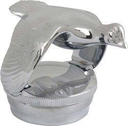 Kølerfigur (fugl) i krom 