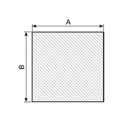 Svampegummi - EPDM - Mørkgrå - 10 x 10 mm