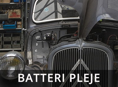 batteri pleje og vedligehold veteranbiler og klassiske biler
